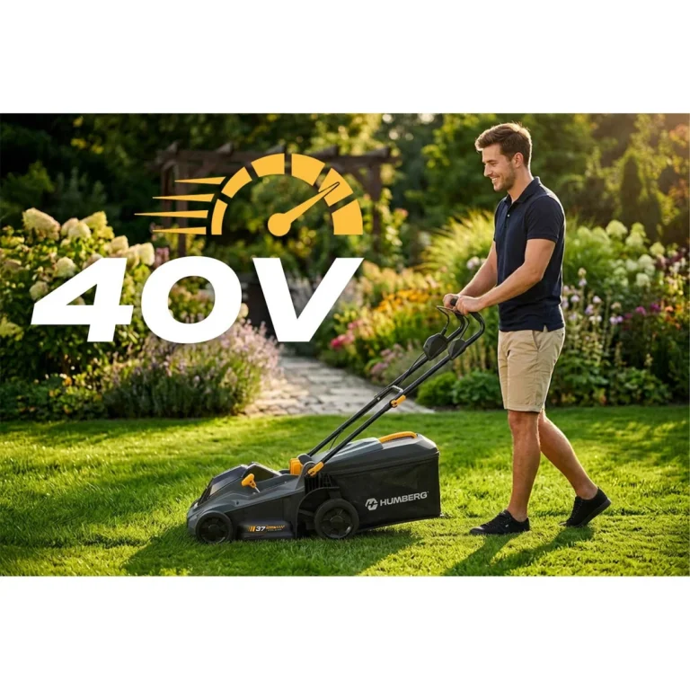Lagana I Snažna Bežična Kosilica Za Travu 1000w 37cm Humberg Hm 610, Siva 13