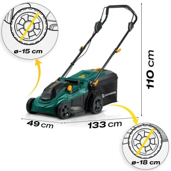 Lagana I Snažna Bežična Kosilica Za Travu 1000w 37cm Humberg Hm 610, Zelena 10
