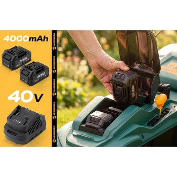 Lagana I Snažna Bežična Kosilica Za Travu 1000w 37cm Humberg Hm 610, Zelena 13