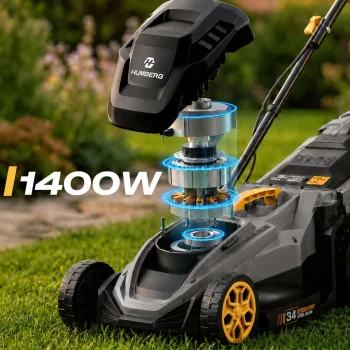 Lagana I Snažna Električna Kosilica S Regulacijom 1400w 34cm Humberg Hm 612, Siva 11