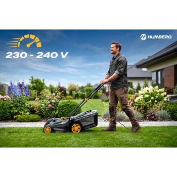 Lagana I Snažna Električna Kosilica S Regulacijom 1400w 34cm Humberg Hm 612, Siva 15