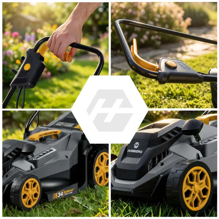 Lagana I Snažna Električna Kosilica S Regulacijom 1400w 34cm Humberg Hm 612, Siva 2