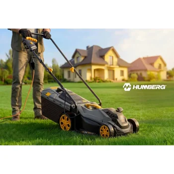 Lagana I Snažna Električna Kosilica S Regulacijom 1400w 34cm Humberg Hm 612, Siva 4
