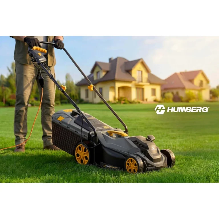 Lagana I Snažna Električna Kosilica S Regulacijom 1400w 34cm Humberg Hm 612, Siva 4