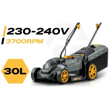 Lagana I Snažna Električna Kosilica S Regulacijom 1400w 34cm Humberg Hm 612, Siva 7