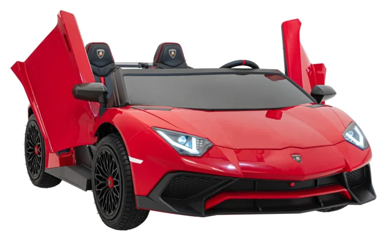 Lamborghini Aventador Sv Akumulatorski Automobil Za 2 Djece Crveni + Motor Bez četkica, Crvena Auto Na Akumulator 6