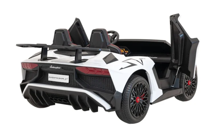 Lamborghini Aventador Sv Auto Za 2 Djece, Bijeli 10