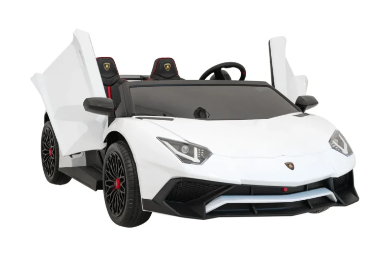 Lamborghini Aventador Sv Auto Za 2 Djece, Bijeli 11
