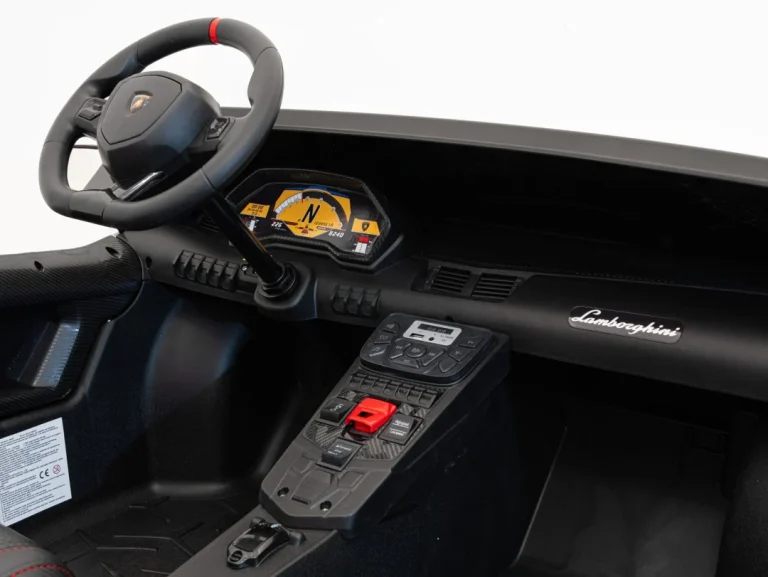 Lamborghini Aventador Sv Auto Za 2 Djece, Bijeli 12