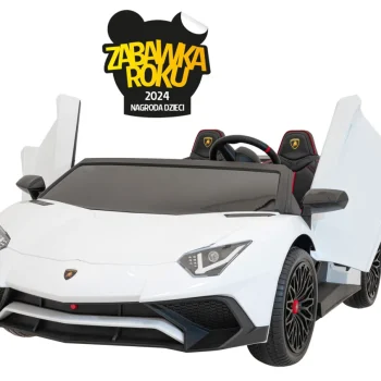 Lamborghini Aventador Sv Auto Za 2 Djece, Bijeli 2