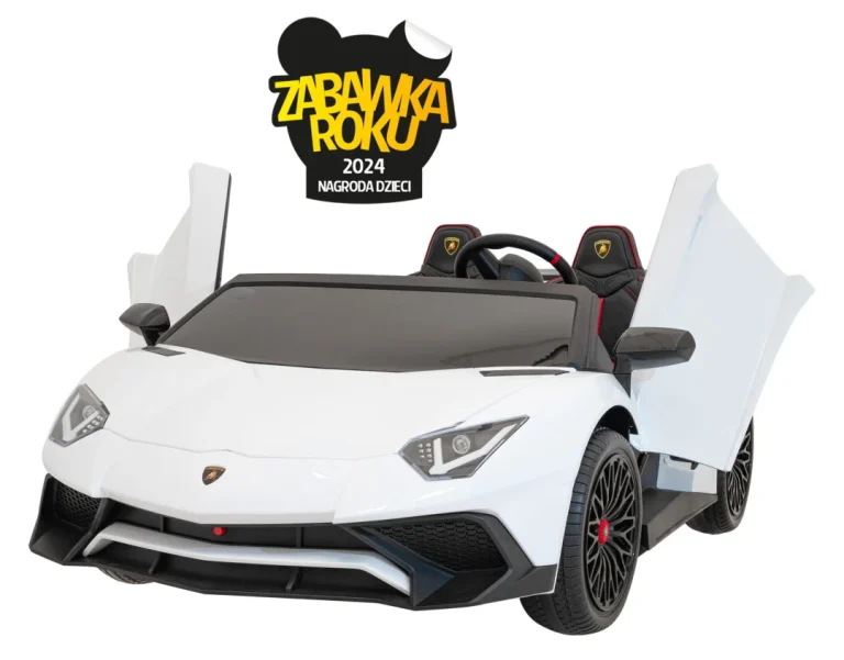 Lamborghini Aventador Sv Auto Za 2 Djece, Bijeli 2