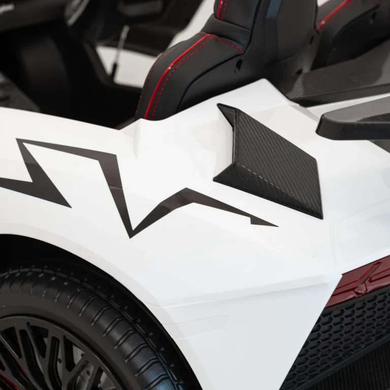 Lamborghini Aventador Sv Auto Za 2 Djece, Bijeli 25