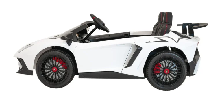 Lamborghini Aventador Sv Auto Za 2 Djece, Bijeli 7