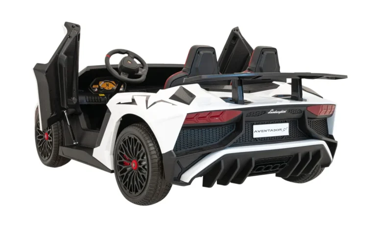 Lamborghini Aventador Sv Auto Za 2 Djece, Bijeli 8