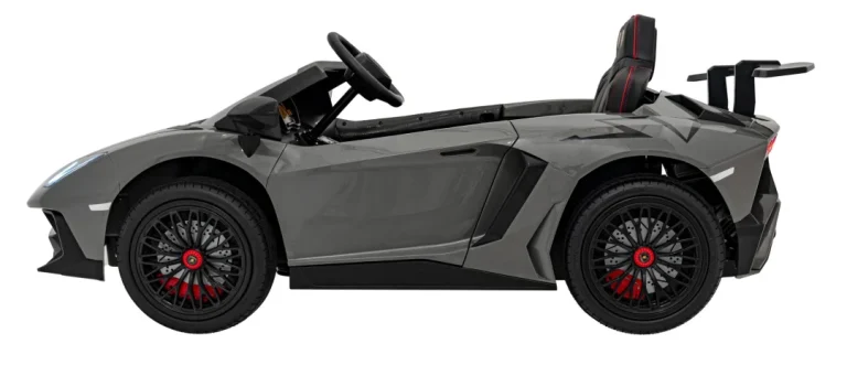 Lamborghini Aventador Sv Automobil Na Baterije Za 2 Djece, Sivi + 2,4 Ghz Daljinski Upravljač + Eva 8