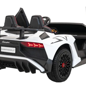 Lamborghini Aventador Sv Baterijski Auto Za Dvoje Djece Bijeli + Motor Bez četkica + Gume, Bijela Auto Na Akumulator 10
