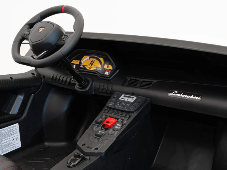 Lamborghini Aventador Sv Baterijski Auto Za Dvoje Djece Bijeli + Motor Bez četkica + Gume, Bijela Auto Na Akumulator 12