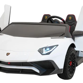Lamborghini Aventador Sv Baterijski Auto Za Dvoje Djece Bijeli + Motor Bez četkica + Gume, Bijela Auto Na Akumulator 2
