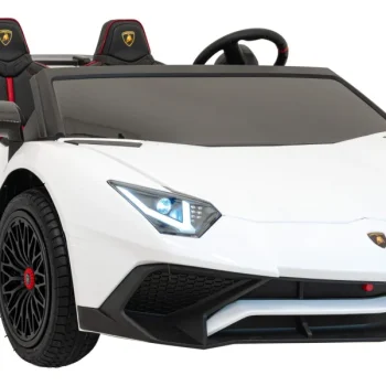 Lamborghini Aventador Sv Baterijski Auto Za Dvoje Djece Bijeli + Motor Bez četkica + Gume, Bijela Auto Na Akumulator 6