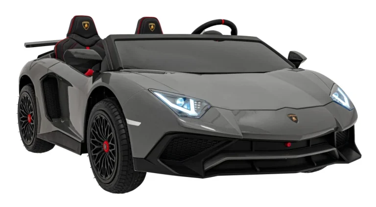 Lamborghini Aventador Sv Baterijski Automobil Za 2 Djece, Sivi + Motor Bez četkica + Gume Na Auto Na Akumulator 10