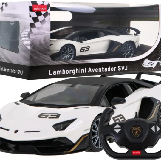 Lamborghini Aventador Svj Rastar Model 1:14 Automobil Na Daljinsko Upravljanje + 2,4 Ghz, Bijela 1