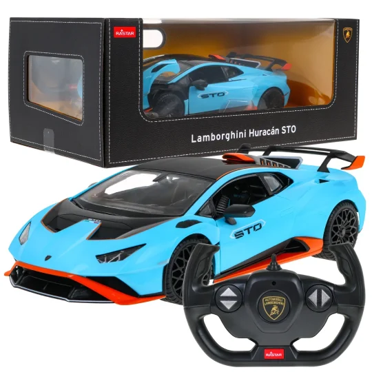 Lamborghini Huracan Sto Rastar Model 1:14 Automobil Na Daljinsko Upravljanje + Daljinski, Plava 1