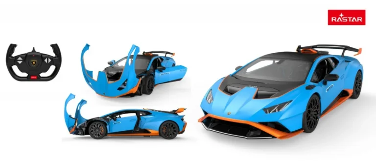 Lamborghini Huracan Sto Rastar Model 1:14 Automobil Na Daljinsko Upravljanje + Daljinski, Plava 11