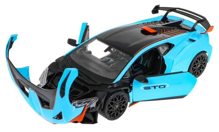 Lamborghini Huracan Sto Rastar Model 1:14 Automobil Na Daljinsko Upravljanje + Daljinski, Plava 4