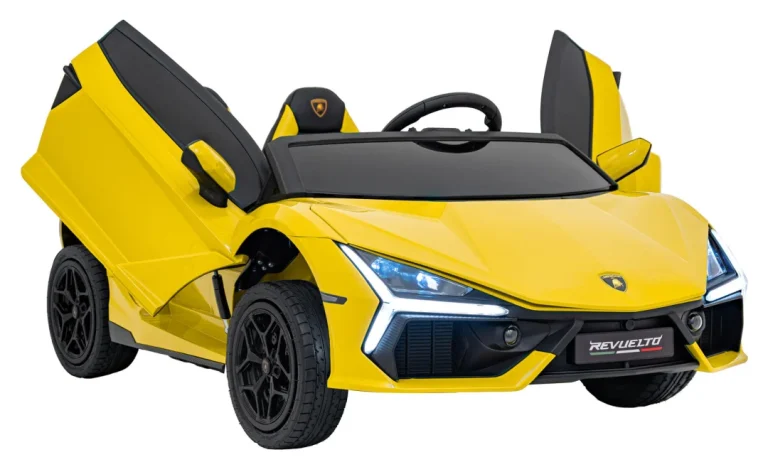 Lamborghini Revuelto Xl Strong žuto Auto Na Akumulator 7