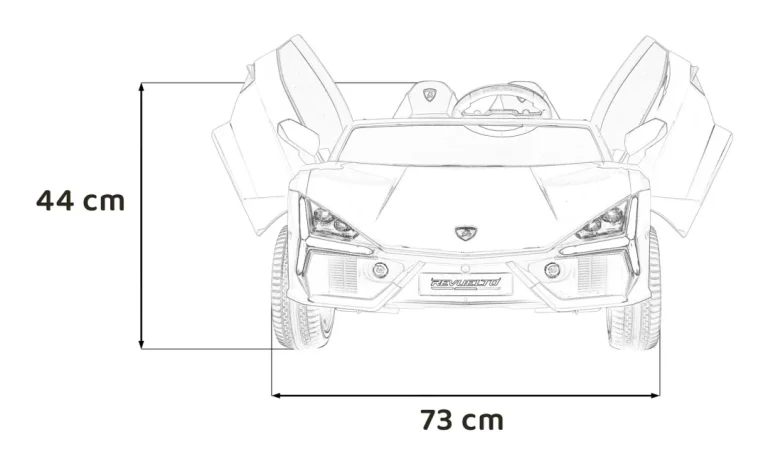 Lamborghini Revuelto Xl Strong, Bijeli Auto Na Akumulator 2