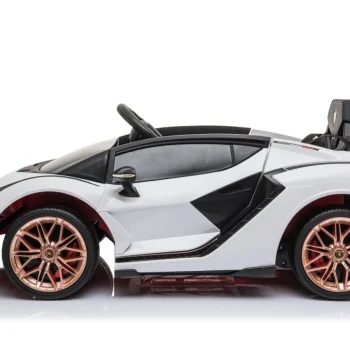 Lamborghini Sian Dječja Autosjedalica Na Baterije Bijela + Daljinski Upravljač + Eva + Spori Start 11