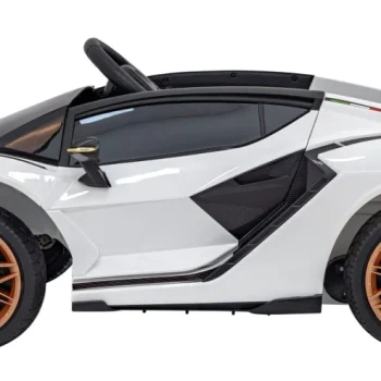 Lamborghini Sian Dječja Autosjedalica Na Baterije Bijela + Daljinski Upravljač + Eva + Spori Start 12
