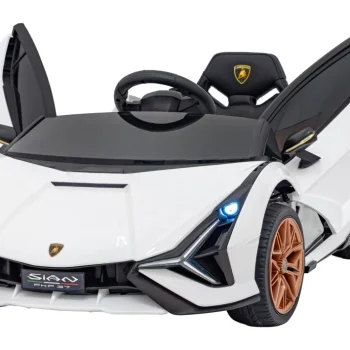 Lamborghini Sian Dječja Autosjedalica Na Baterije Bijela + Daljinski Upravljač + Eva + Spori Start 2