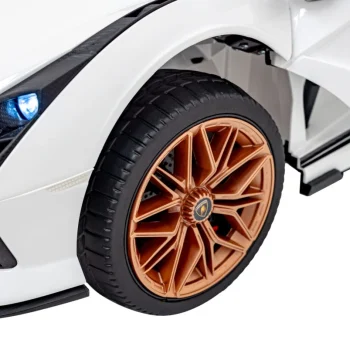 Lamborghini Sian Dječja Autosjedalica Na Baterije Bijela + Daljinski Upravljač + Eva + Spori Start 26