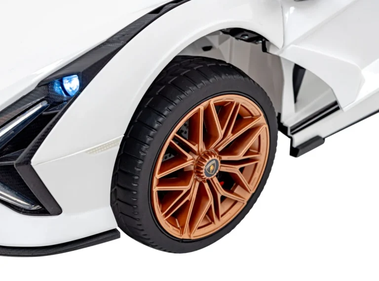 Lamborghini Sian Dječja Autosjedalica Na Baterije Bijela + Daljinski Upravljač + Eva + Spori Start 26