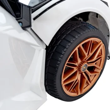 Lamborghini Sian Dječja Autosjedalica Na Baterije Bijela + Daljinski Upravljač + Eva + Spori Start 28
