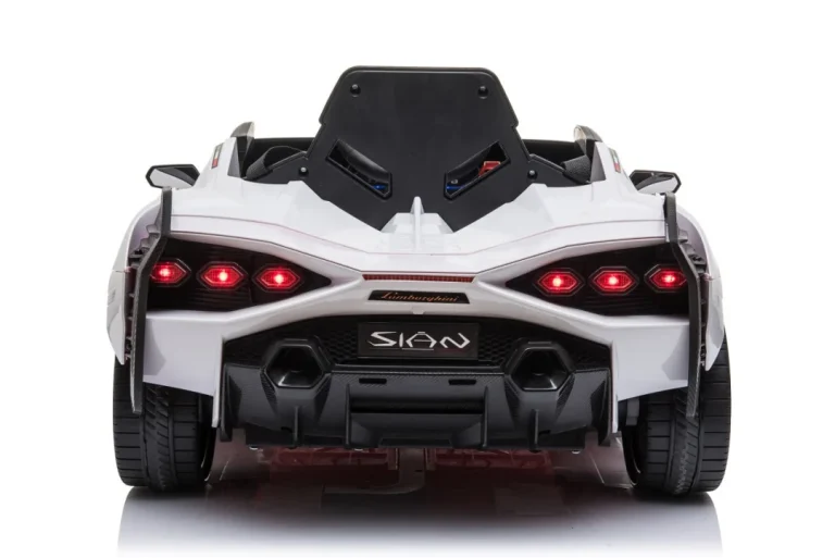 Lamborghini Sian Dječja Autosjedalica Na Baterije Bijela + Daljinski Upravljač + Eva + Spori Start 5