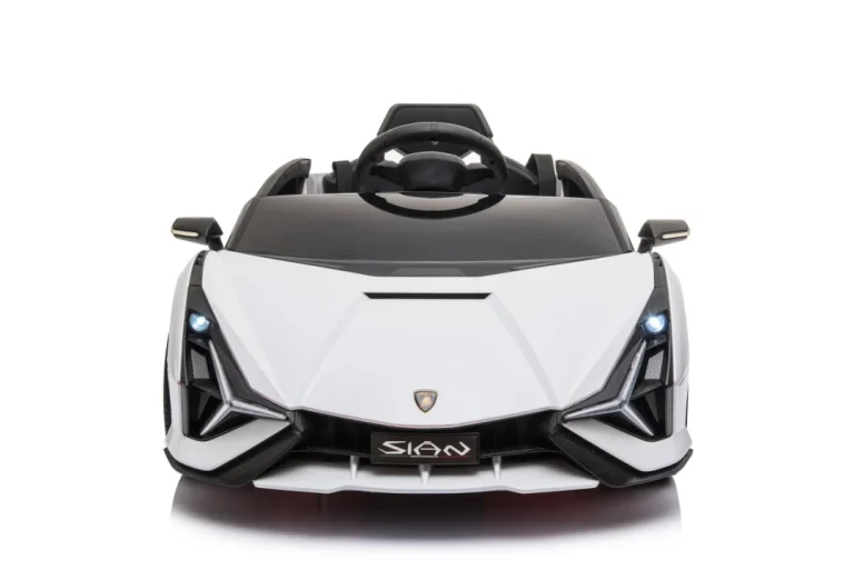 Lamborghini Sian Dječja Autosjedalica Na Baterije Bijela + Daljinski Upravljač + Eva + Spori Start 9