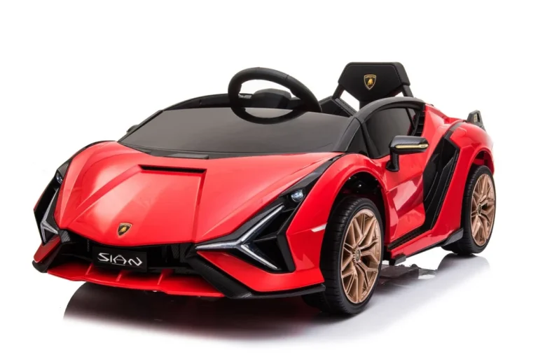 Lamborghini Sian Dječja Autosjedalica Na Baterije Crvena + Daljinski Upravljač + Eva + Spori Start 1