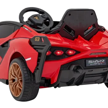 Lamborghini Sian Dječja Autosjedalica Na Baterije Crvena + Daljinski Upravljač + Eva + Spori Start 11