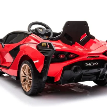 Lamborghini Sian Dječja Autosjedalica Na Baterije Crvena + Daljinski Upravljač + Eva + Spori Start 13