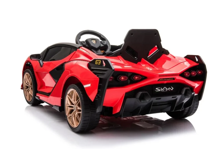 Lamborghini Sian Dječja Autosjedalica Na Baterije Crvena + Daljinski Upravljač + Eva + Spori Start 13