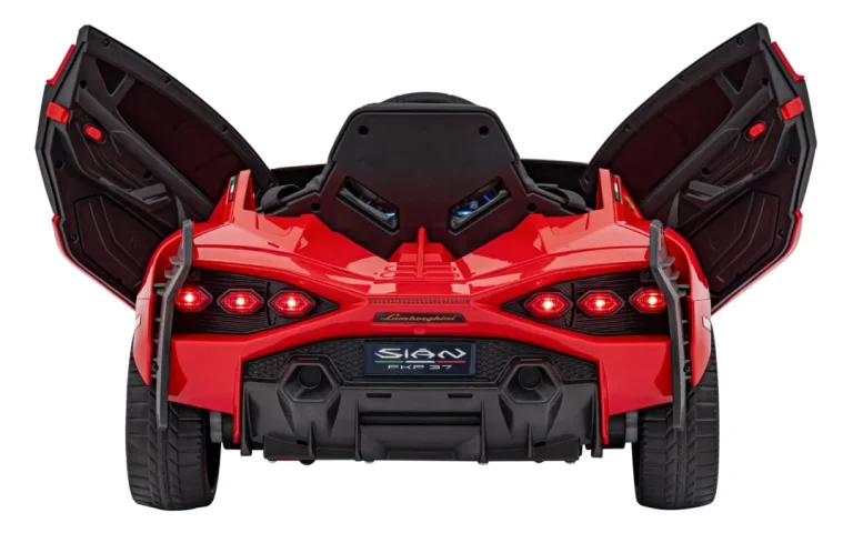 Lamborghini Sian Dječja Autosjedalica Na Baterije Crvena + Daljinski Upravljač + Eva + Spori Start 14