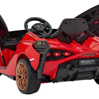 Lamborghini Sian Dječja Autosjedalica Na Baterije Crvena + Daljinski Upravljač + Eva + Spori Start 15