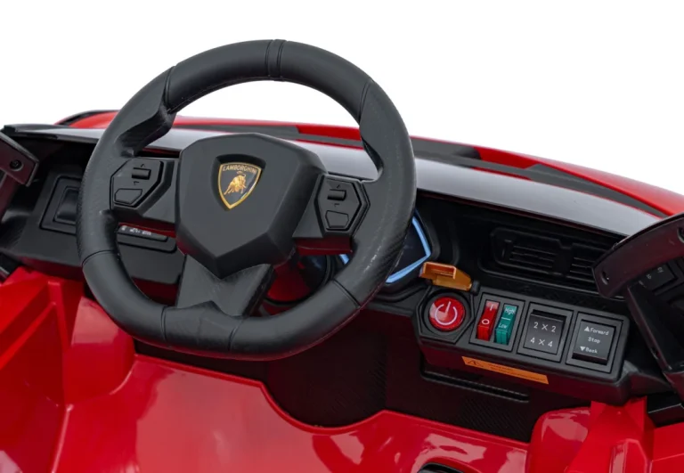 Lamborghini Sian Dječja Autosjedalica Na Baterije Crvena + Daljinski Upravljač + Eva + Spori Start 18