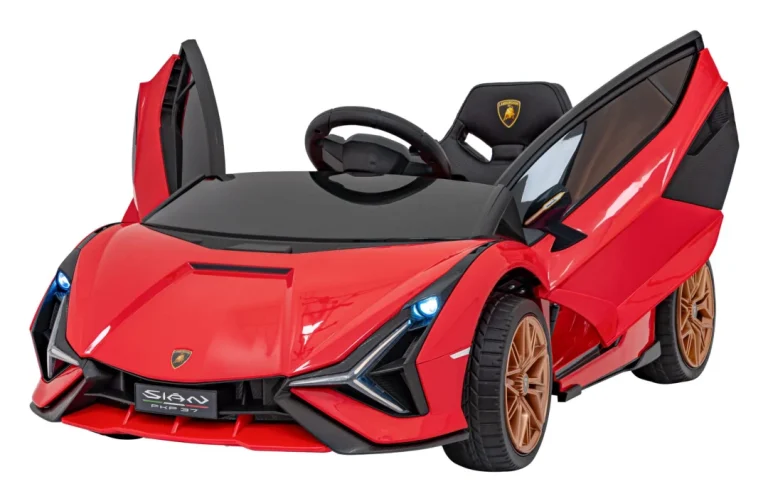 Lamborghini Sian Dječja Autosjedalica Na Baterije Crvena + Daljinski Upravljač + Eva + Spori Start 2