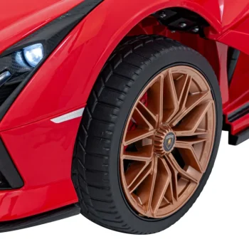 Lamborghini Sian Dječja Autosjedalica Na Baterije Crvena + Daljinski Upravljač + Eva + Spori Start 22