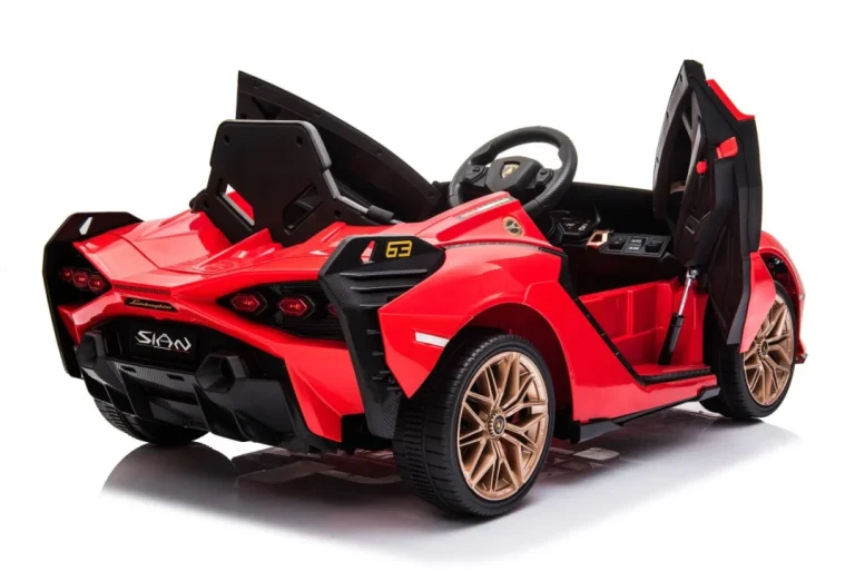 Lamborghini Sian Dječja Autosjedalica Na Baterije Crvena + Daljinski Upravljač + Eva + Spori Start 4