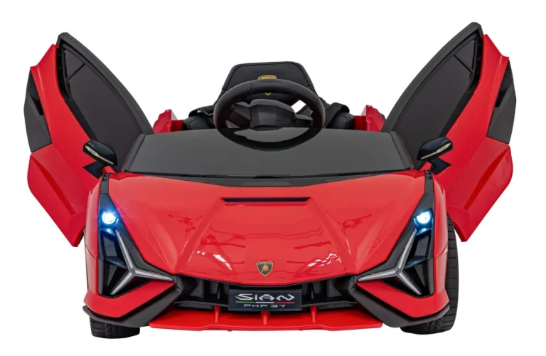 Lamborghini Sian Dječja Autosjedalica Na Baterije Crvena + Daljinski Upravljač + Eva + Spori Start 6