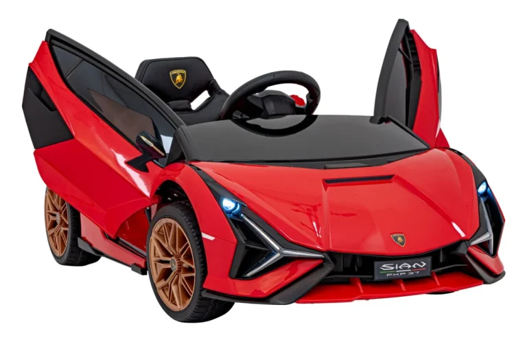 Lamborghini Sian Dječja Autosjedalica Na Baterije Crvena + Daljinski Upravljač + Eva + Spori Start 8